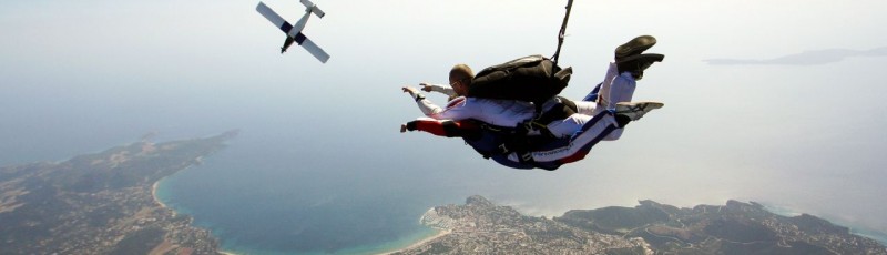 Saut en parachute tandem sur St Tropez
